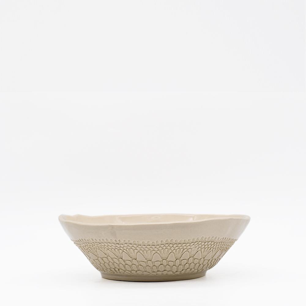 luisa-paix-o-vaisselle-portugaise-saladier-carimbada-beige-19-cm image 1
