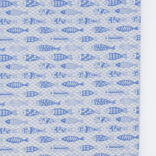 luisa-paix-o-sardinhas-nappe-coton-bleu-200x150cm image 1