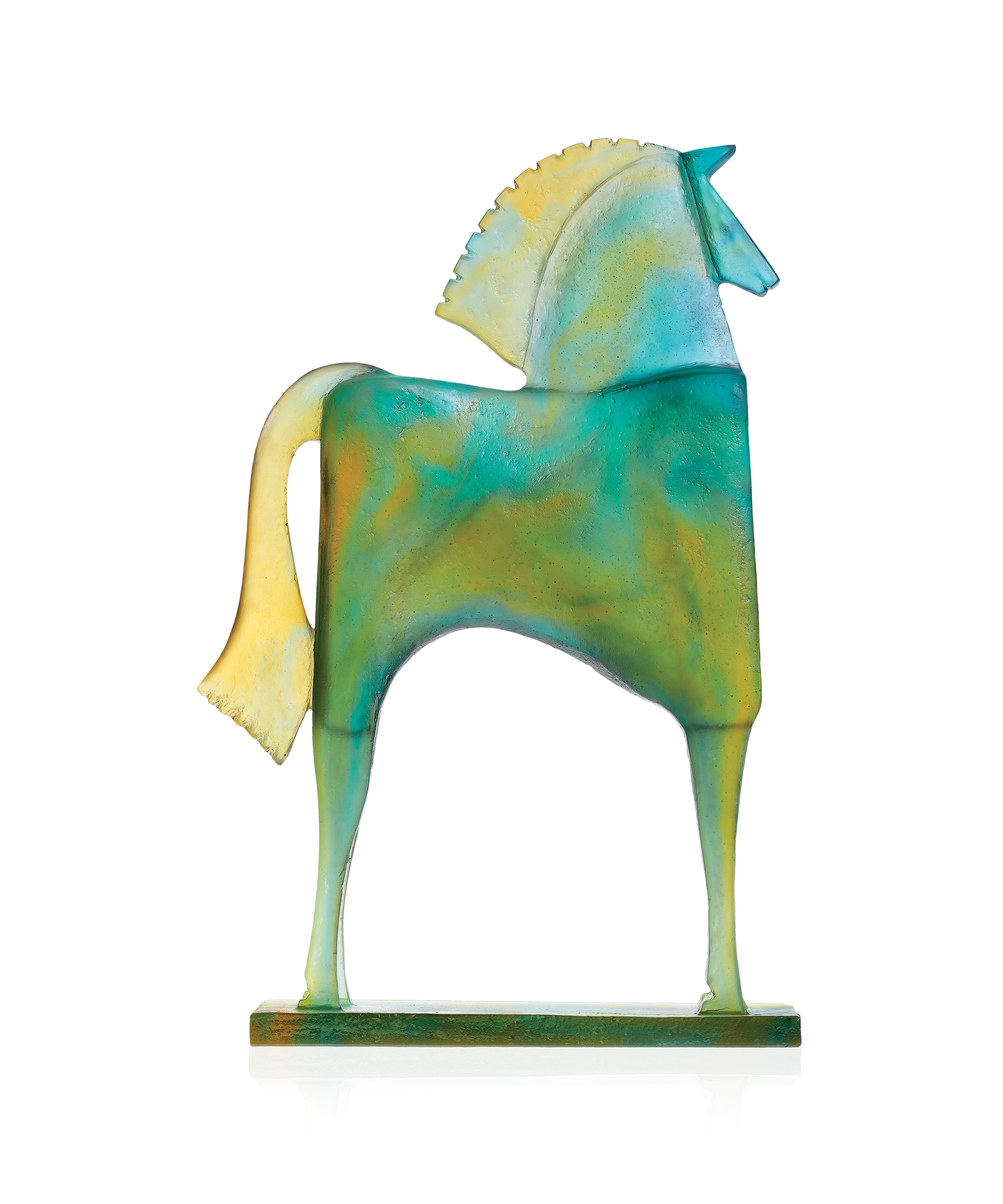 daum-troya-de-carlos-mata-sculpture-cheval-275ex-cristal image 1