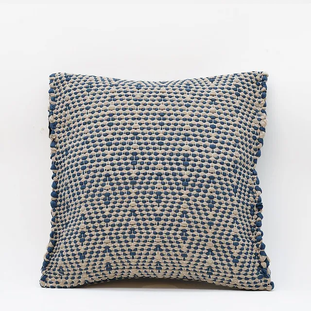 luisa-paix-o-housse-coussin-fibres-recycl-es-bleu-40x40cm image 1