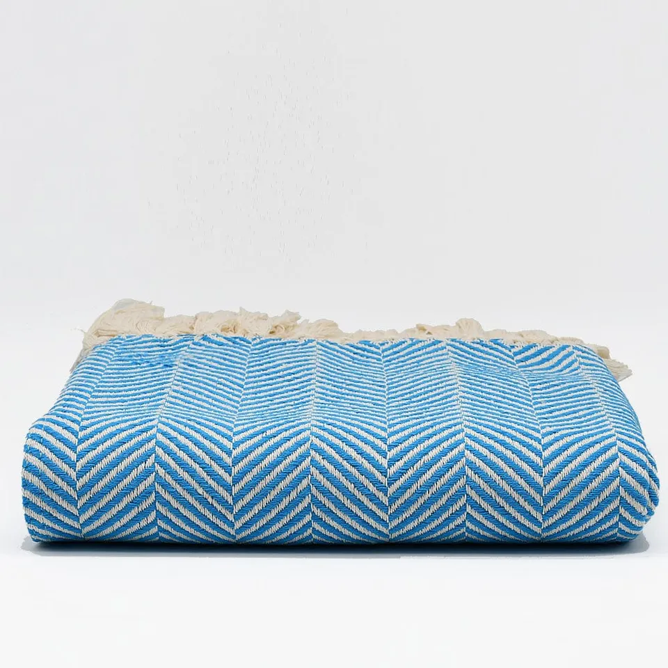 luisa-paix-o-linge-de-maison-plaid-coton-chevrons-turquoise-200x135 image 1