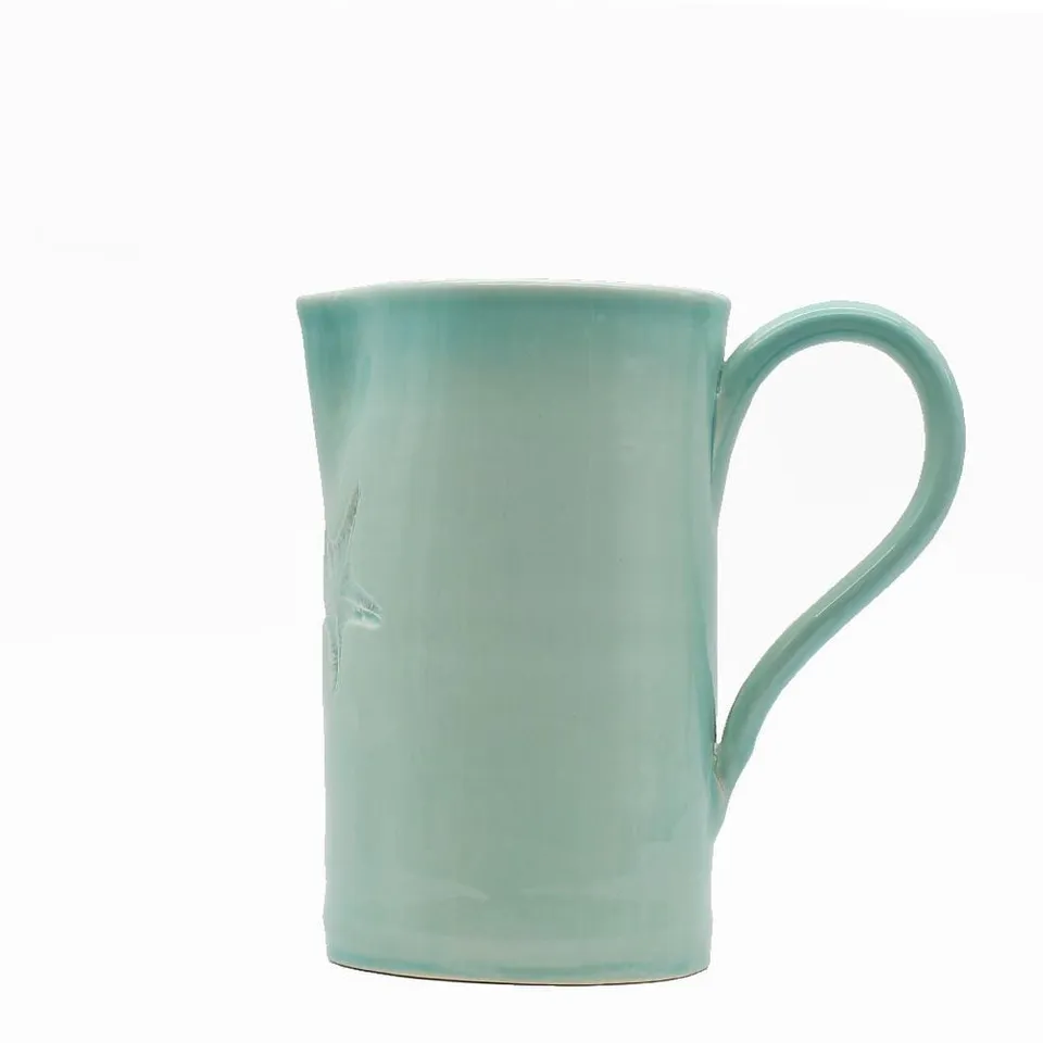 luisa-paix-o-estrela-do-mar-carafe-verte-19-cm-c-ramique image 1