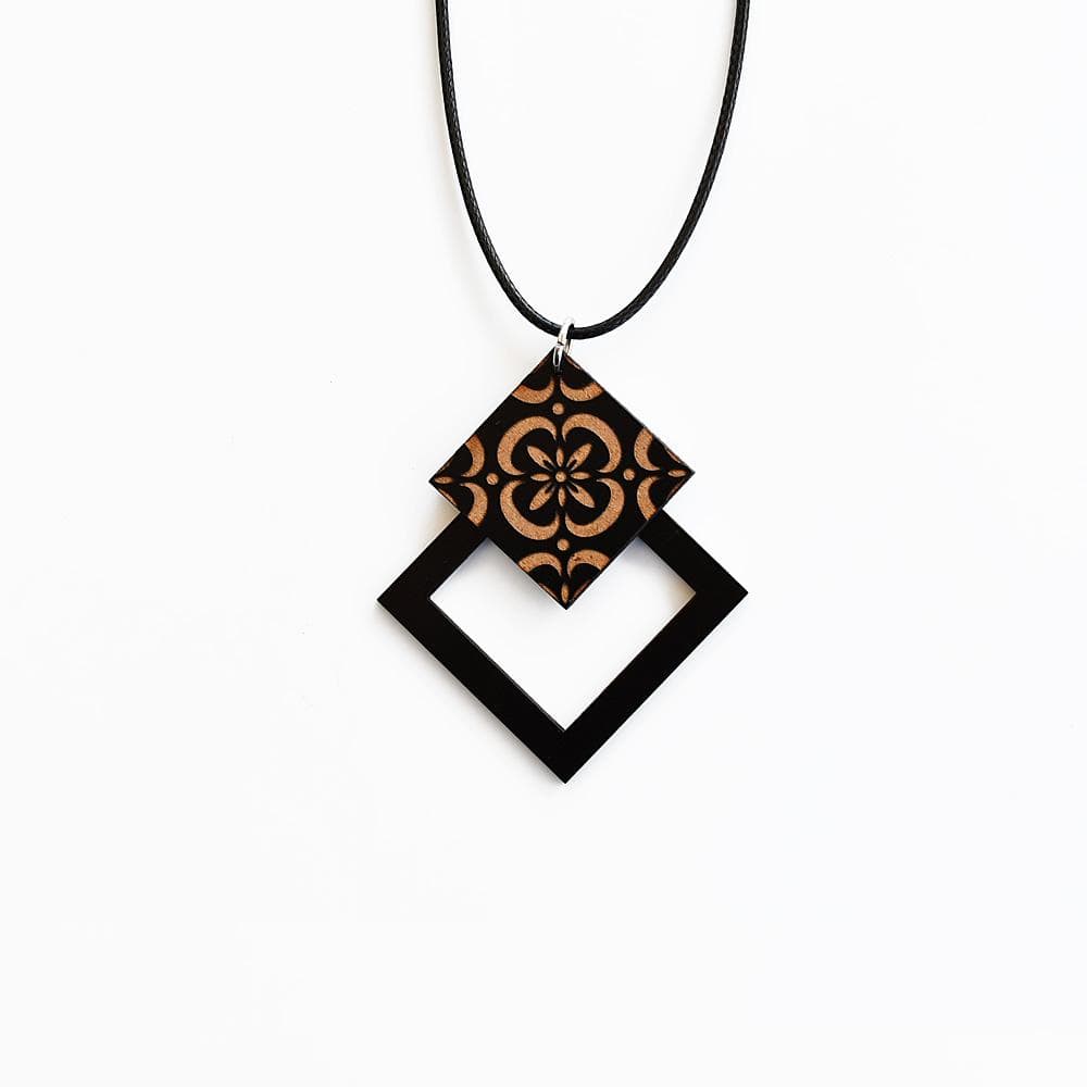 luisa-paix-o-azulejo-collier-coton-bois-noir-r-glable image 2