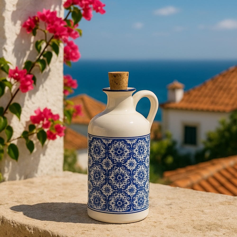 luisa-paix-o-padr-o-carafe-huile-c-ramique-bleu-500ml image 2