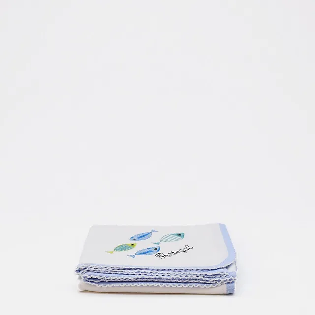 luisa-paix-o-doudou-coton-sardinhas-bleu-62x62cm-doux image 1