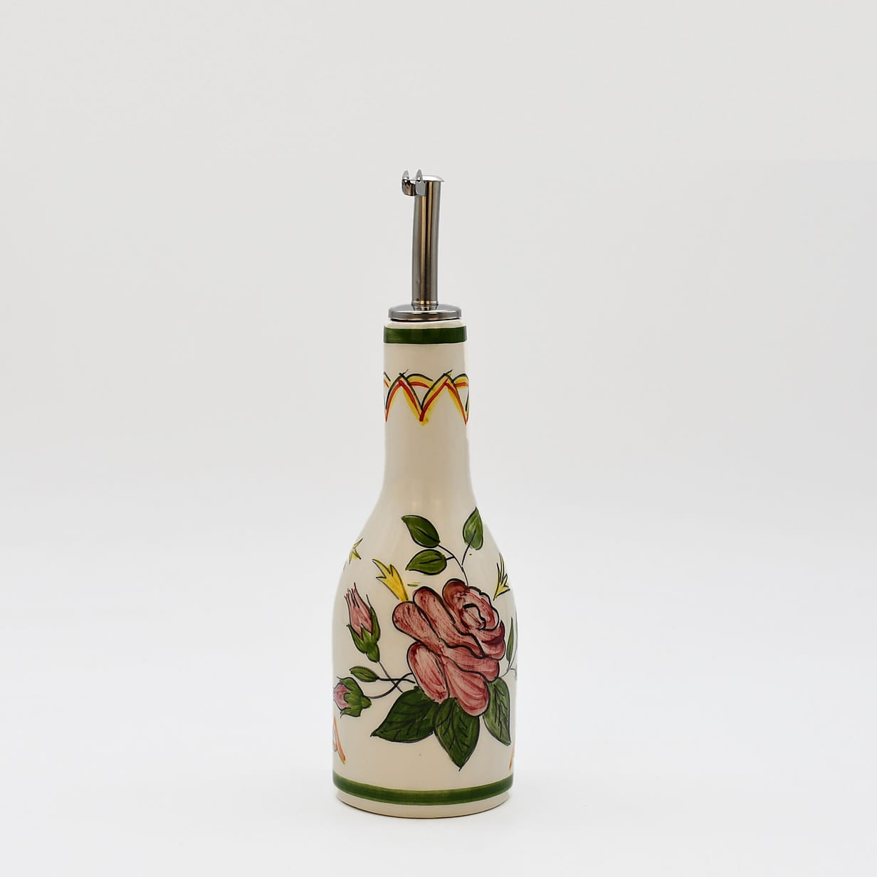 luisa-paix-o-viana-carafe-huile-c-ramique-250ml-peinte-main image 1