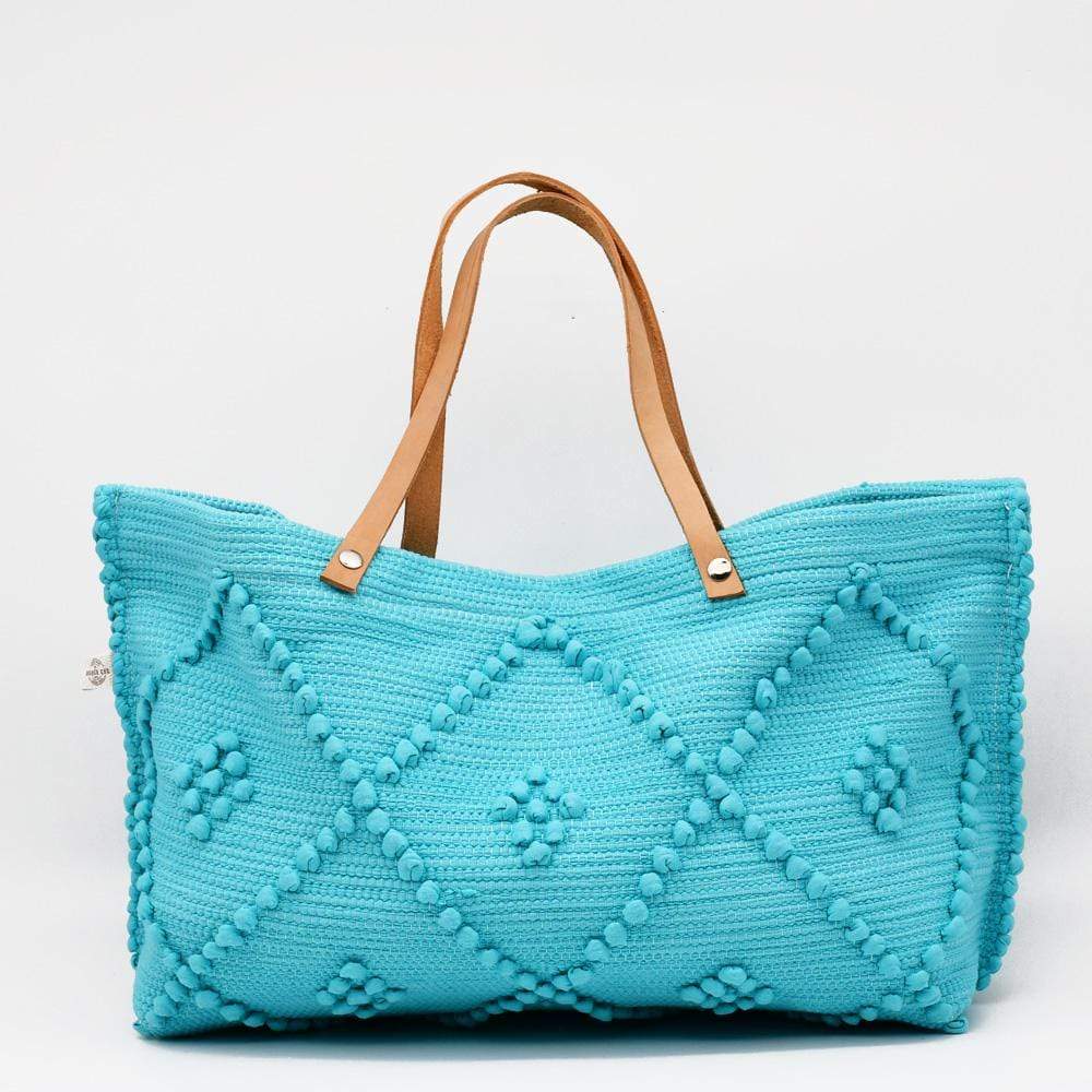 luisa-paix-o-sac-port-paule-turquoise-tissu-tapis-50-cm image 1