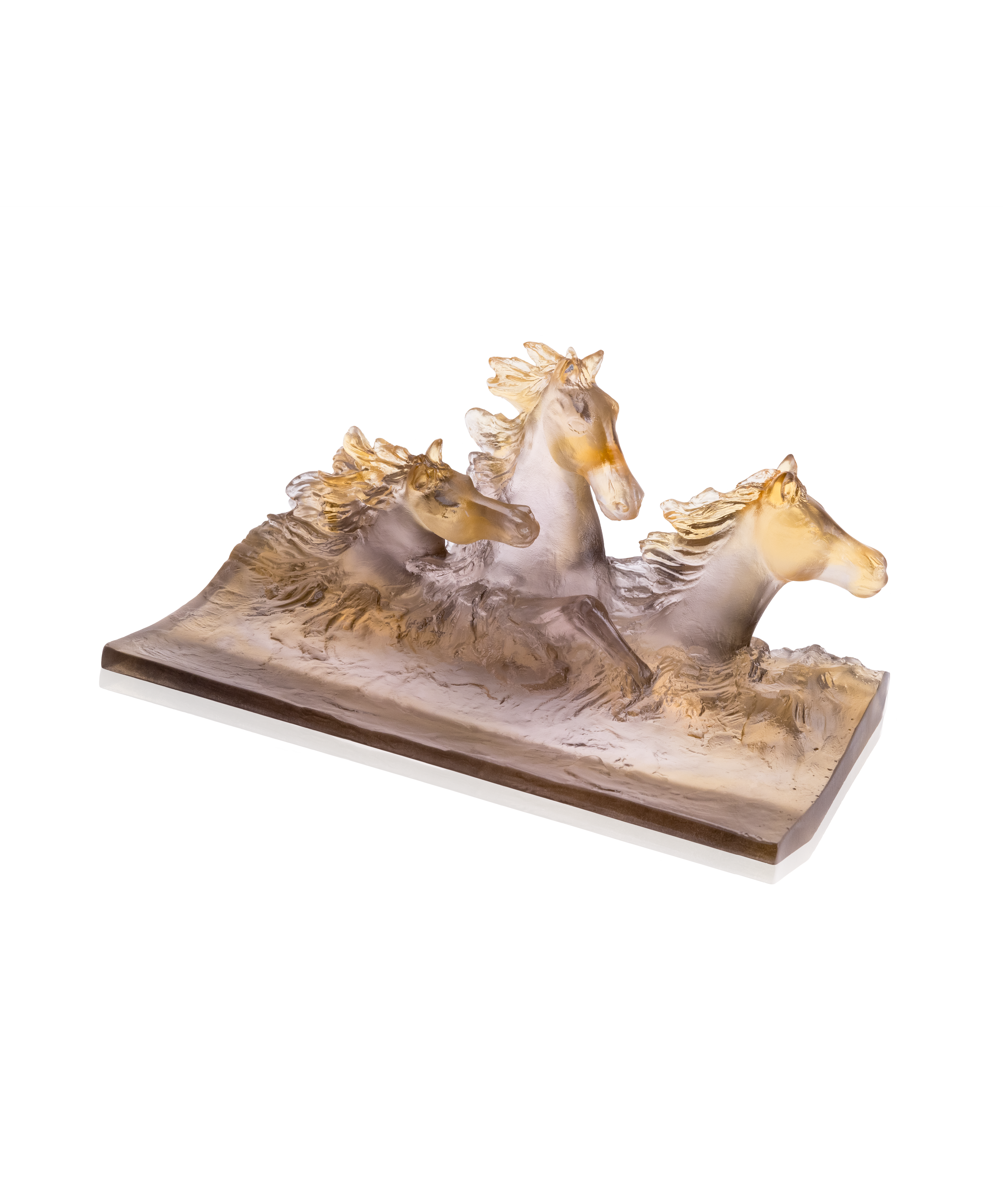 daum-cavalcade-plumier-brun-glac-porte-crayons-cristal image 1