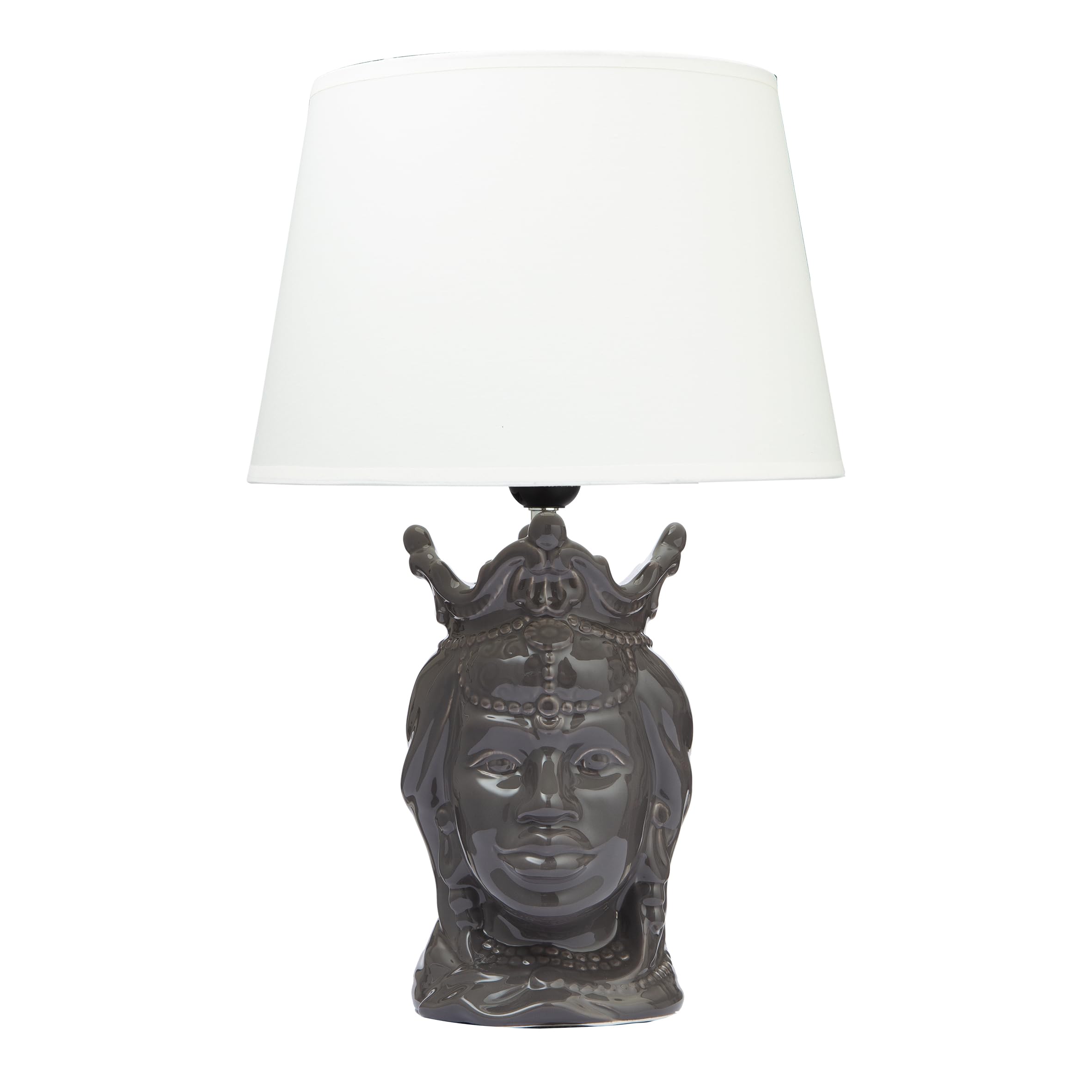 baroni-home-illuminazione-lampe-table-c-ramique-anthracite-e27 image 4