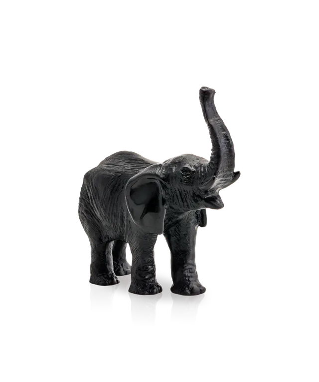daum-el-phant-petit-mod-le-sculpture-cristal-noir image 1