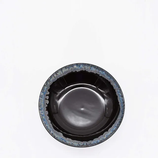 luisa-paix-o-vaisselle-assiette-creuse-gr-s-taormina-22cm-noir image 1