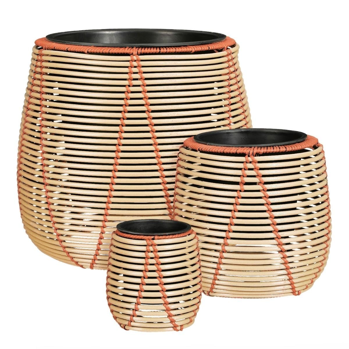 mica-decorations-cancun-pot-fleur-lot-3-beige-recycl image 1
