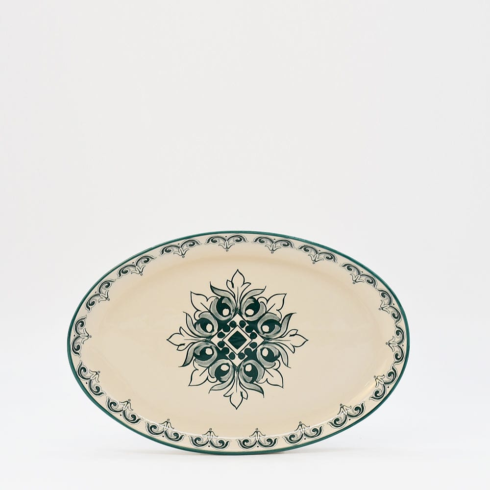 luisa-paix-o-bras-o-26-cm-plat-ovale-c-ramique-vert-2 image 1