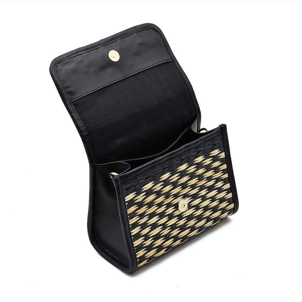 luisa-paix-o-accessoires-du-portugal-sac-pochette-jonc-noir-23cm image 4
