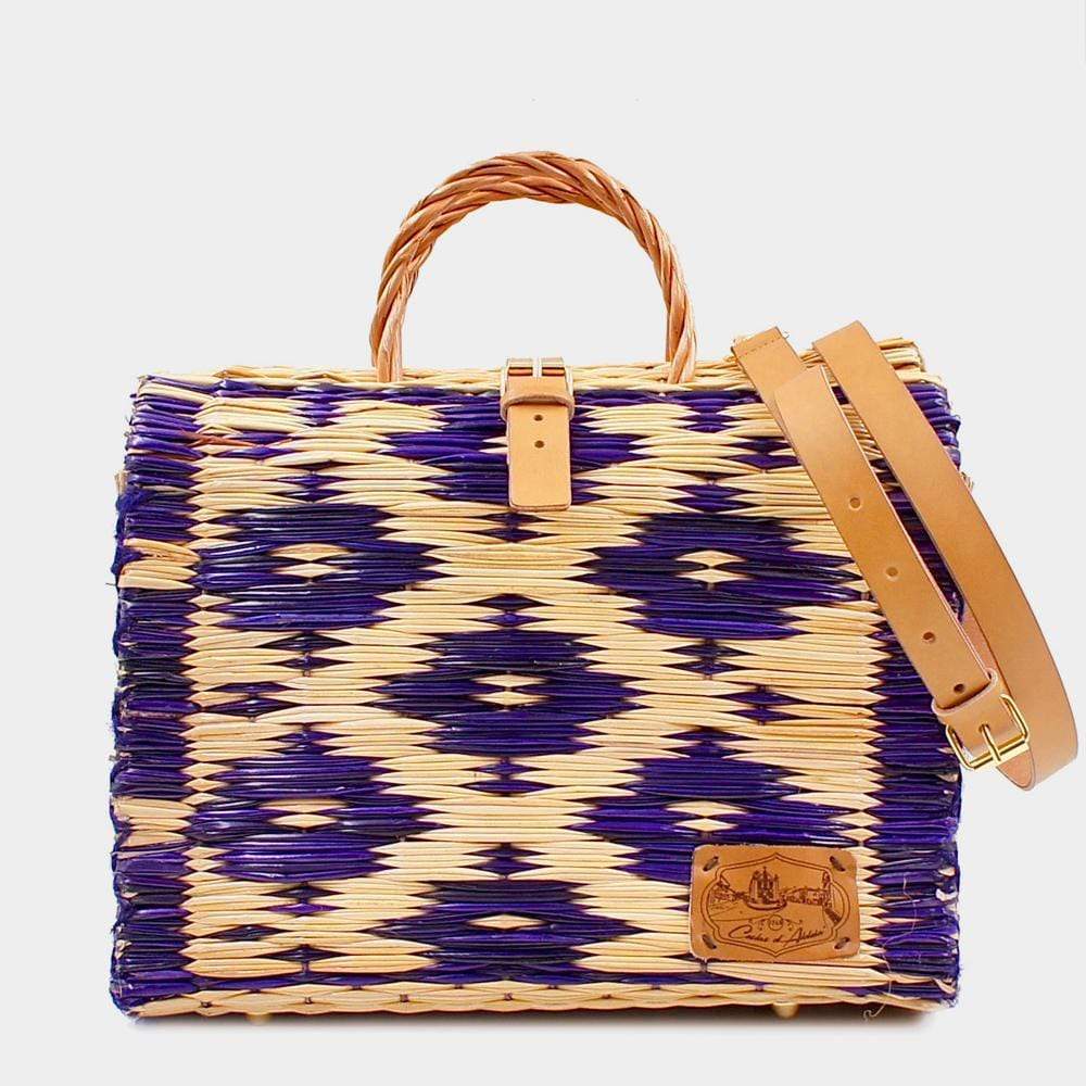 luisa-paix-o-cabas-jonc-30-cm-sac-osier-violet-naturel image 1