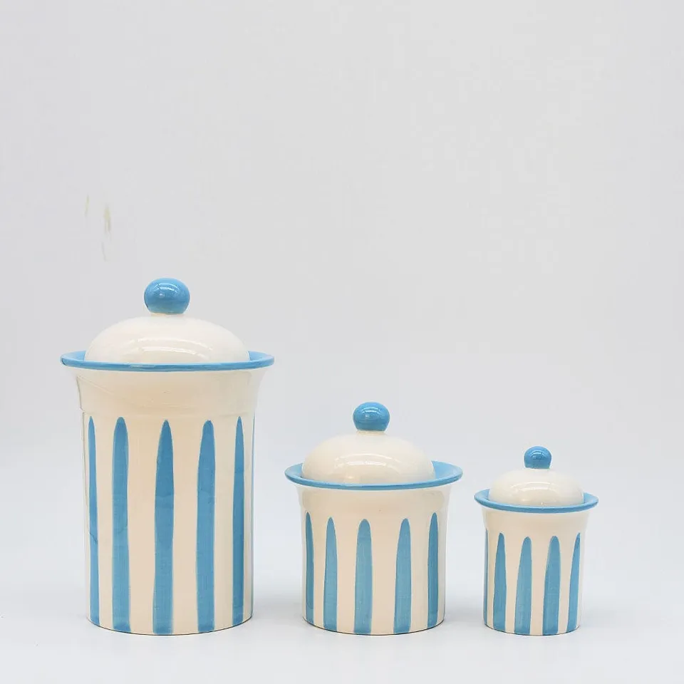 luisa-paix-o-costa-nova-mar-bo-te-c-ramique-turquoise-24cm image 1