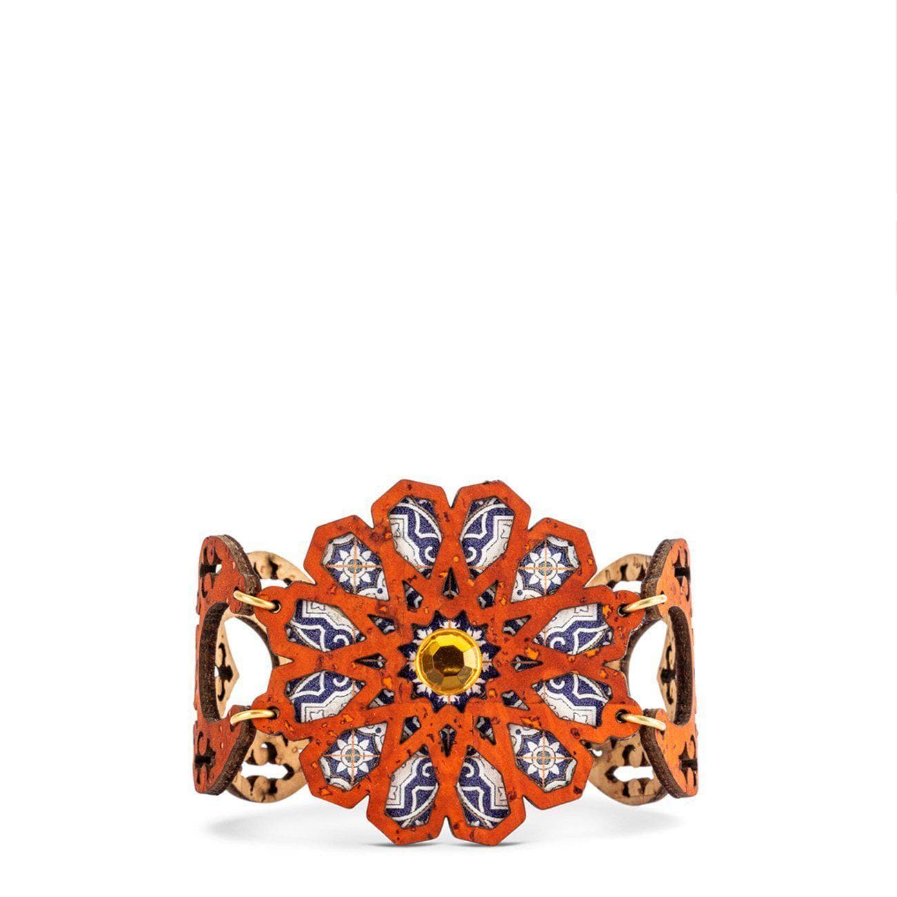 luisa-paix-o-bijoux-du-portugal-bracelet-li-ge-orange-azulejos image 1