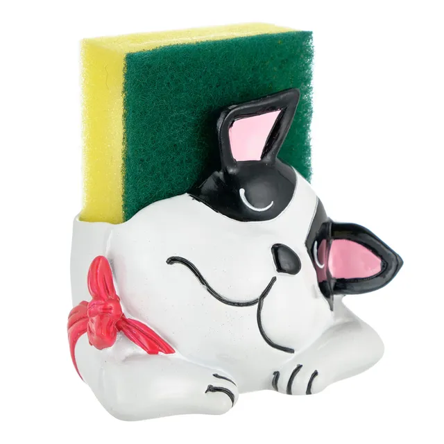 baroni-home-cucina-porte-ponge-cuisine-musin-chien-noir-10x6x10-cm image 1