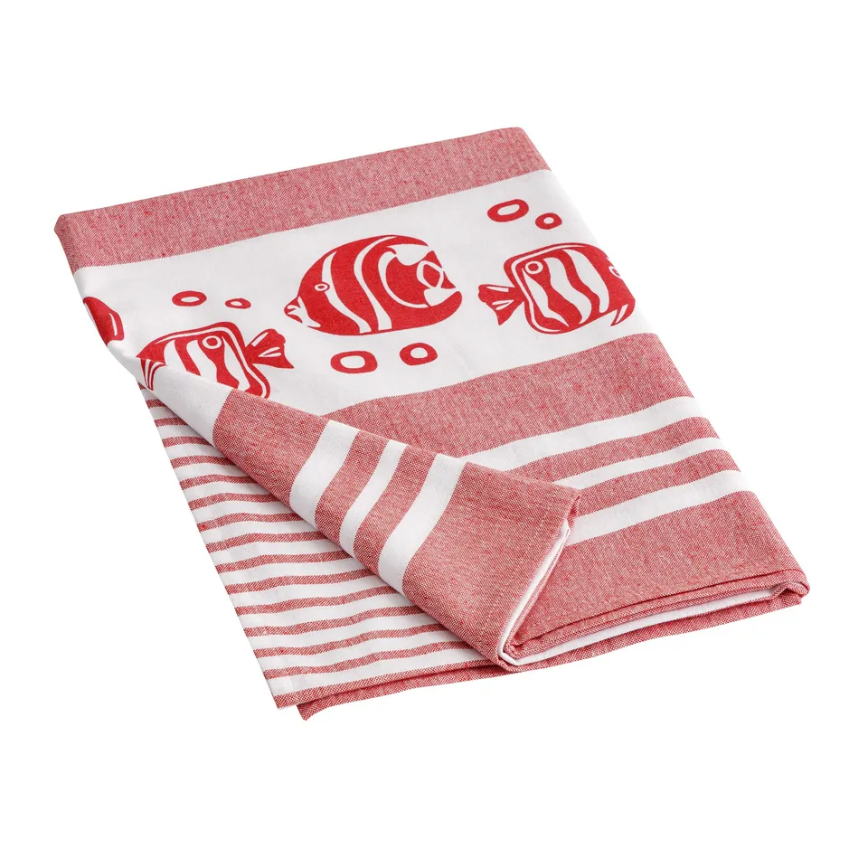 baroni-home-outdoor-serviette-plage-poissons-rouges-90x170cm image 1