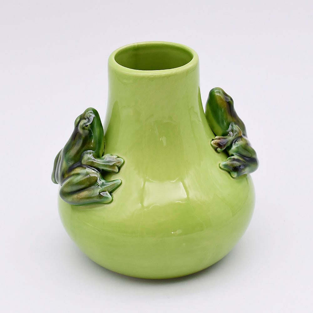 luisa-paix-o-r-s-vase-c-ramique-vert-15-cm-grenouilles image 2
