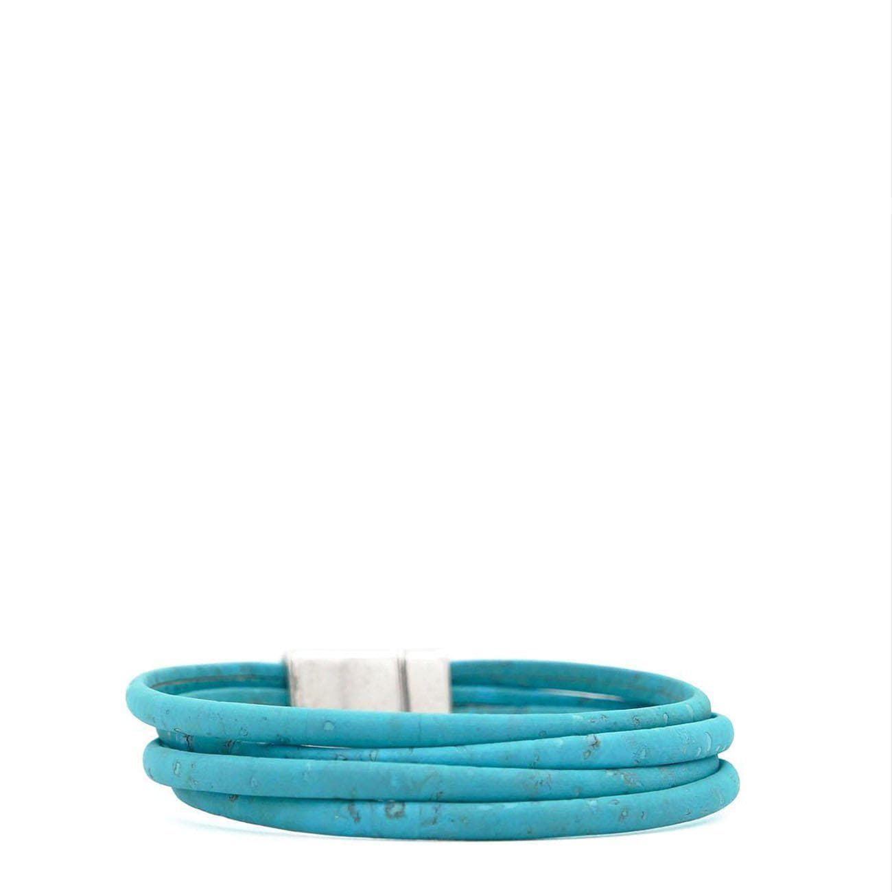 luisa-paix-o-bracelet-li-ge-turquoise-2-tours-magn-tique image 2