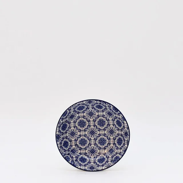 luisa-paix-o-assiette-padr-o-bleue-12-cm-c-ramique image 1