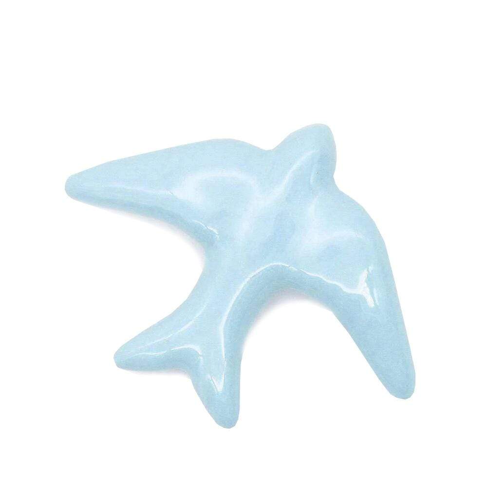 hirondelle-traditionnelle-c-ramique-bleu-ciel-murale-11cm image 1