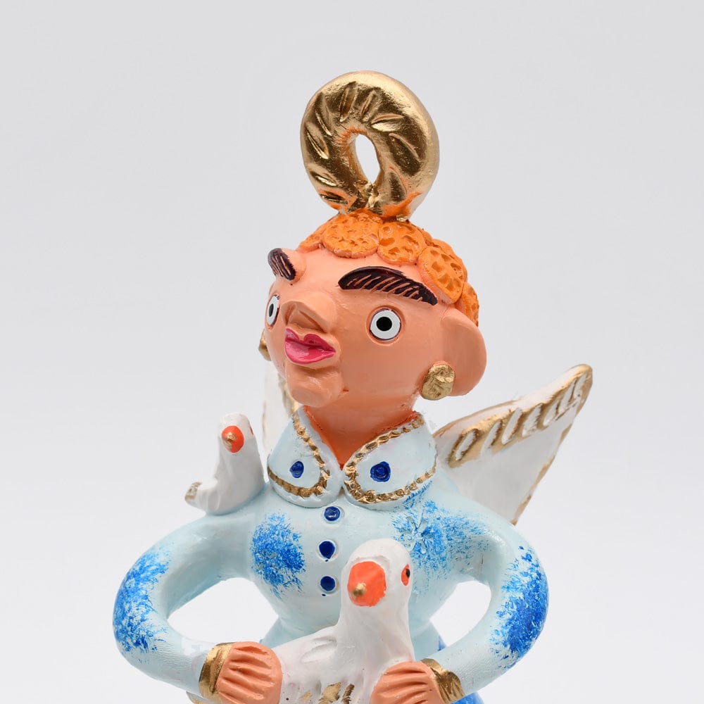 prazeres-c-ta-anjo-statuette-ange-c-ramique-25cm-sign-e image 4