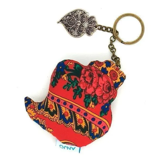 luisa-paix-o-c-ur-de-viana-porte-cl-s-rouge-tissu-minho image 1