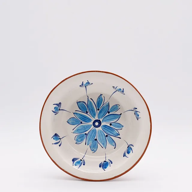 luisa-paix-o-vaisselle-saladier-terre-cuite-turquoise-19cm-fait-main image 1