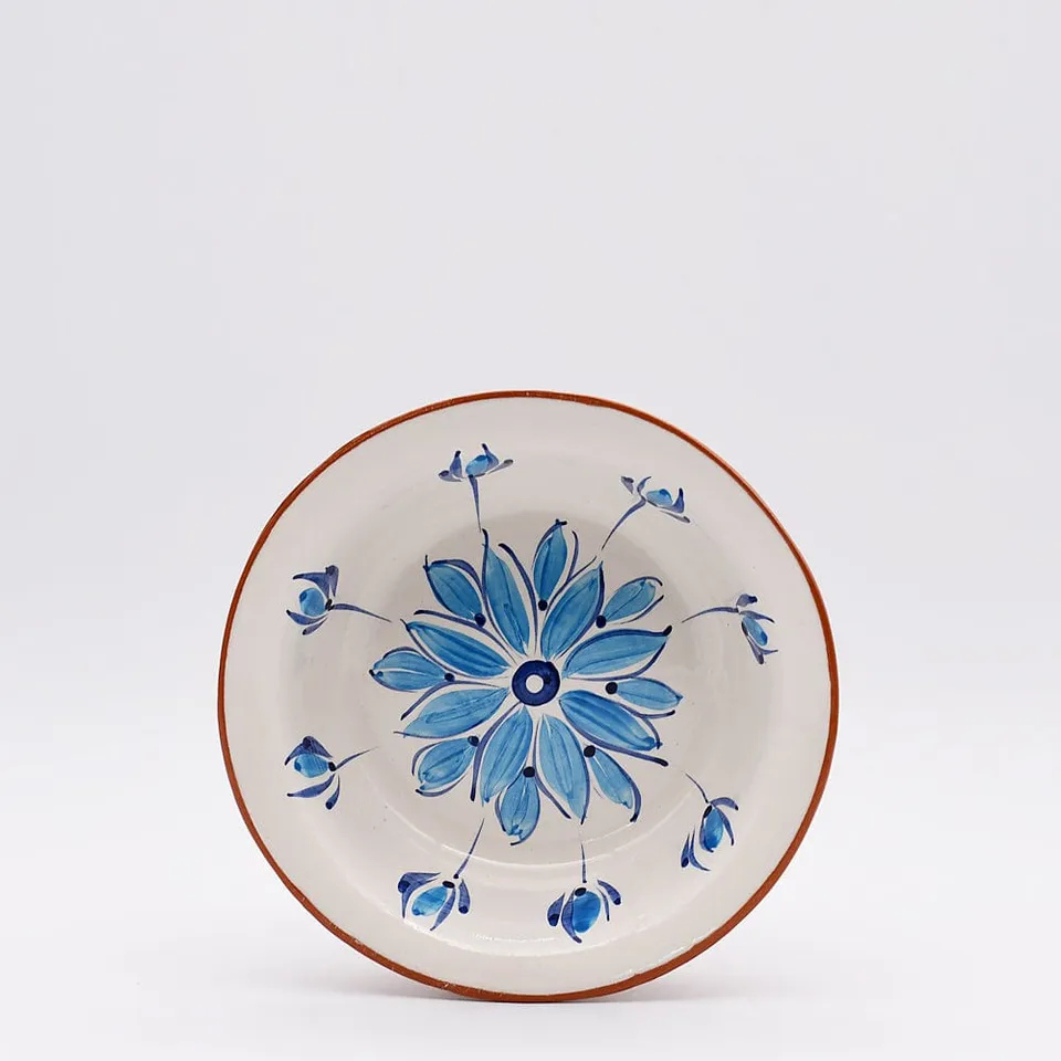 luisa-paix-o-vaisselle-saladier-terre-cuite-turquoise-19cm-fait-main image 1
