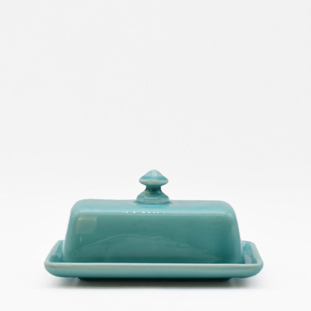 luisa-paix-o-vaisselle-portugaise-beurrier-c-ramique-turquoise-artisanal image 1