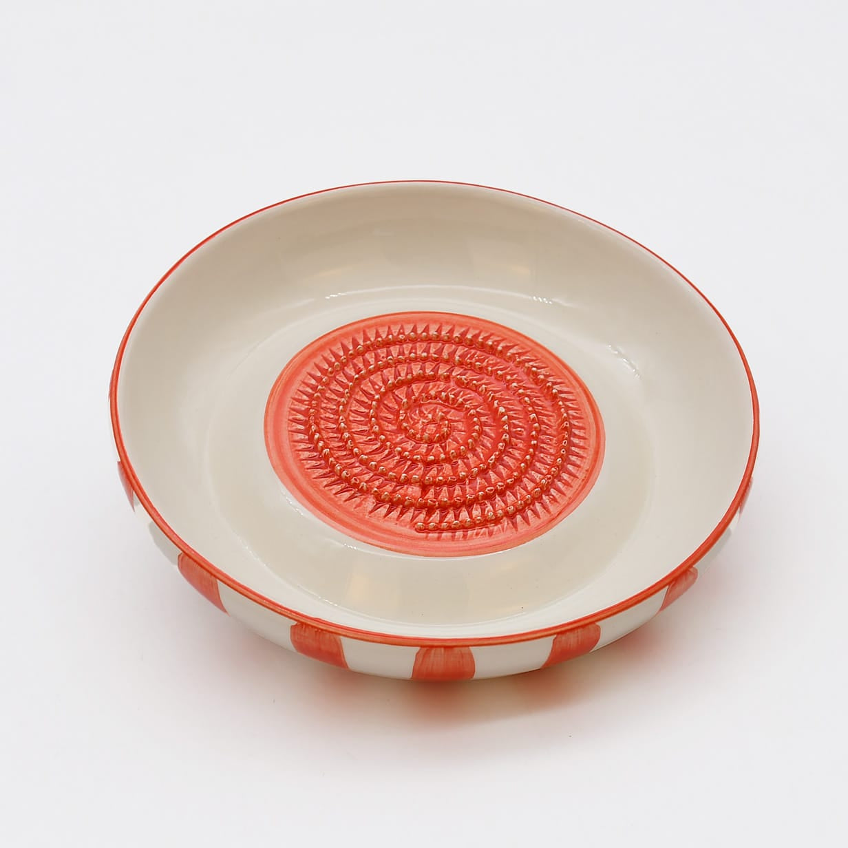 luisa-paix-o-costa-nova-mar-assiette-r-per-c-ramique-rouge-12-cm image 4