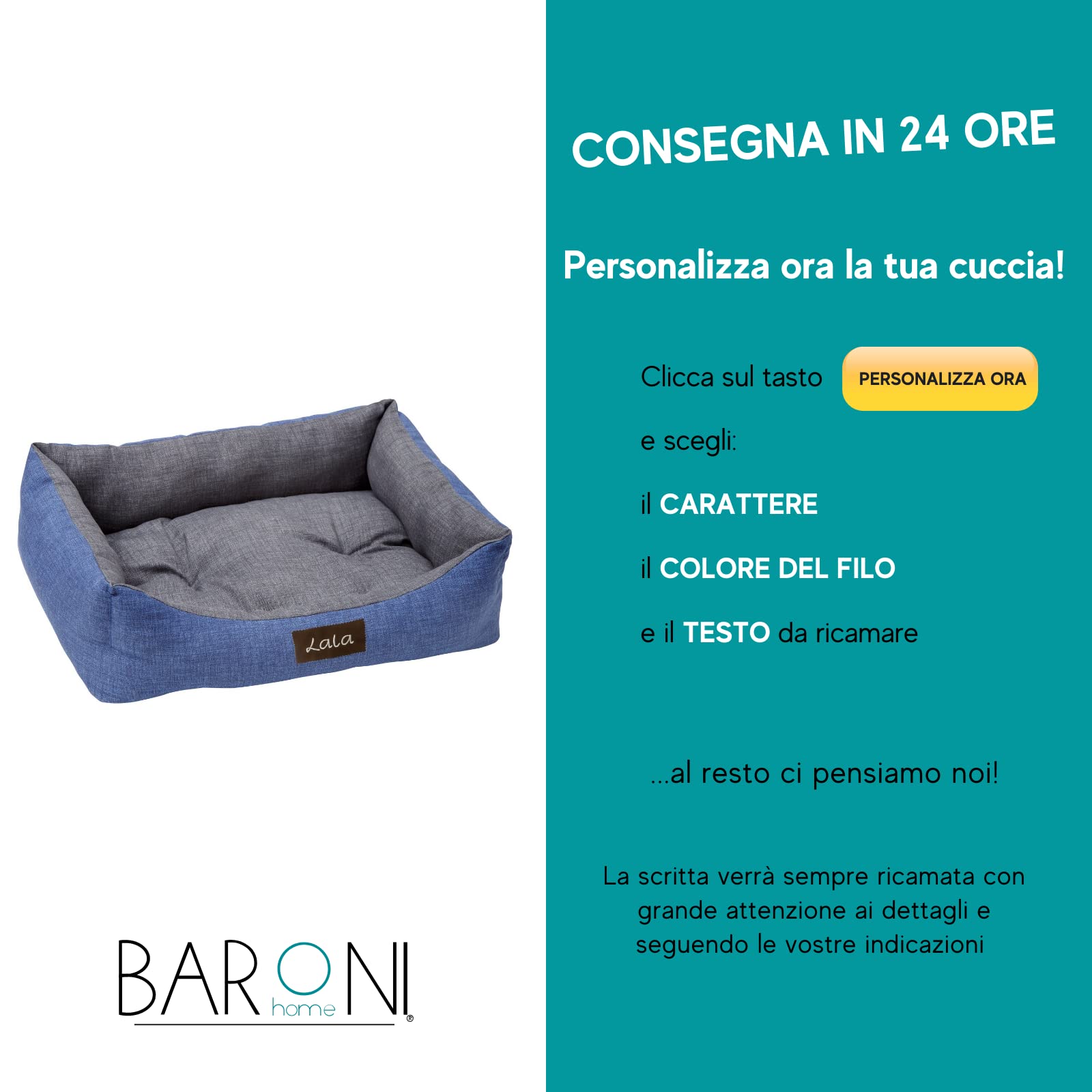 baroni-home-pet-niche-chien-chat-m-60x70cm-gris-bleu image 2