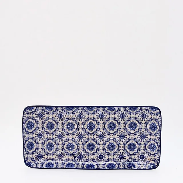 luisa-paix-o-padr-o-plat-c-ramique-bleu-28-5cm-tapas image 1