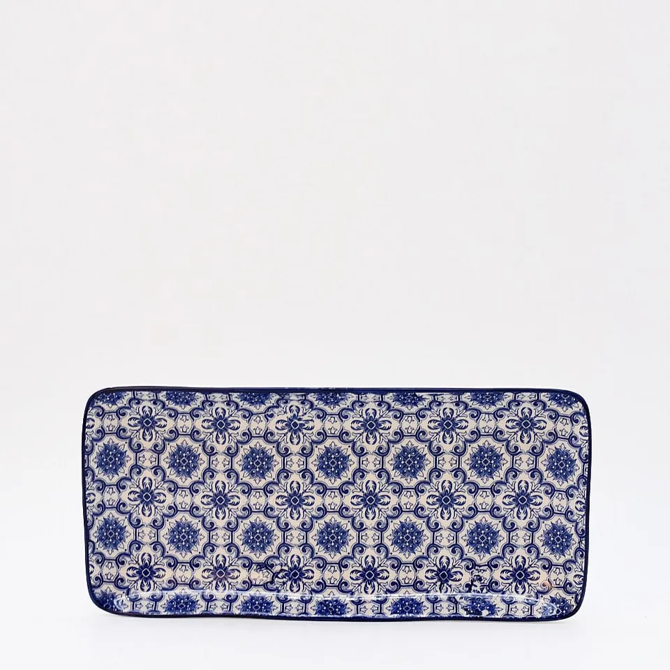 luisa-paix-o-padr-o-plat-c-ramique-bleu-28-5cm-tapas image 1