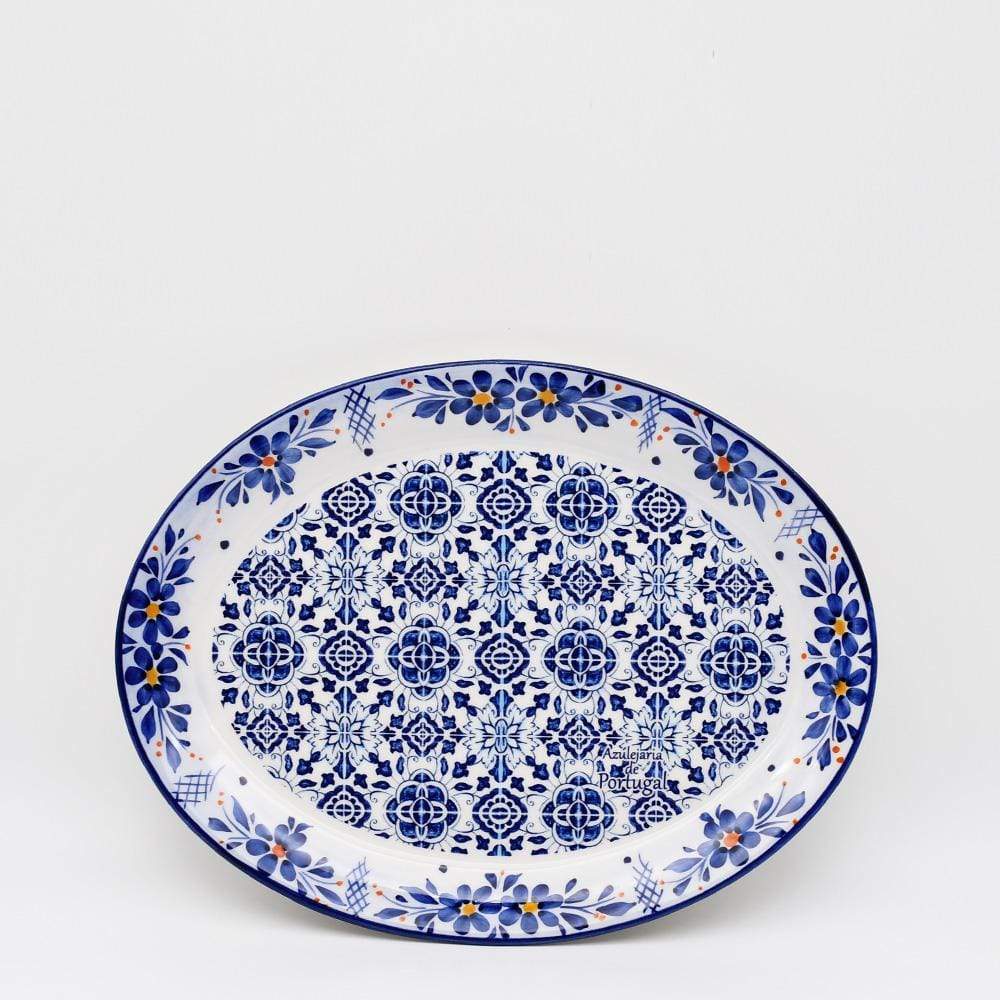 luisa-paix-o-tradicional-plat-c-ramique-bleu-28-cm-fait-main image 1