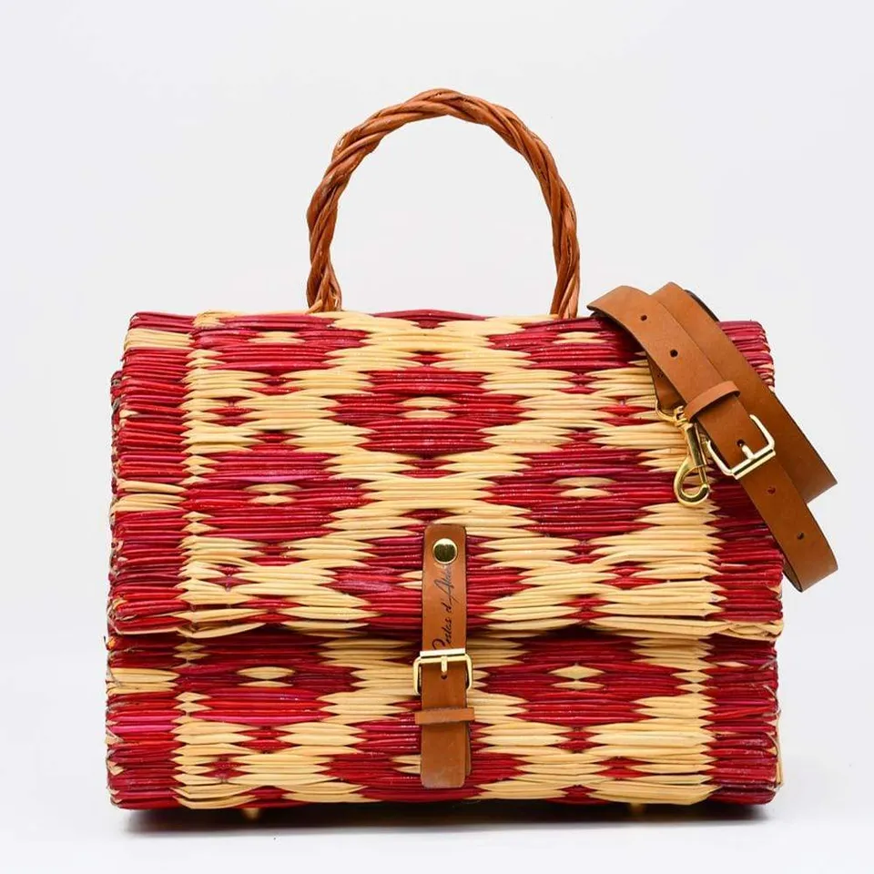 luisa-paix-o-sac-cartable-jonc-bordeaux-30-cm-cuir image 1