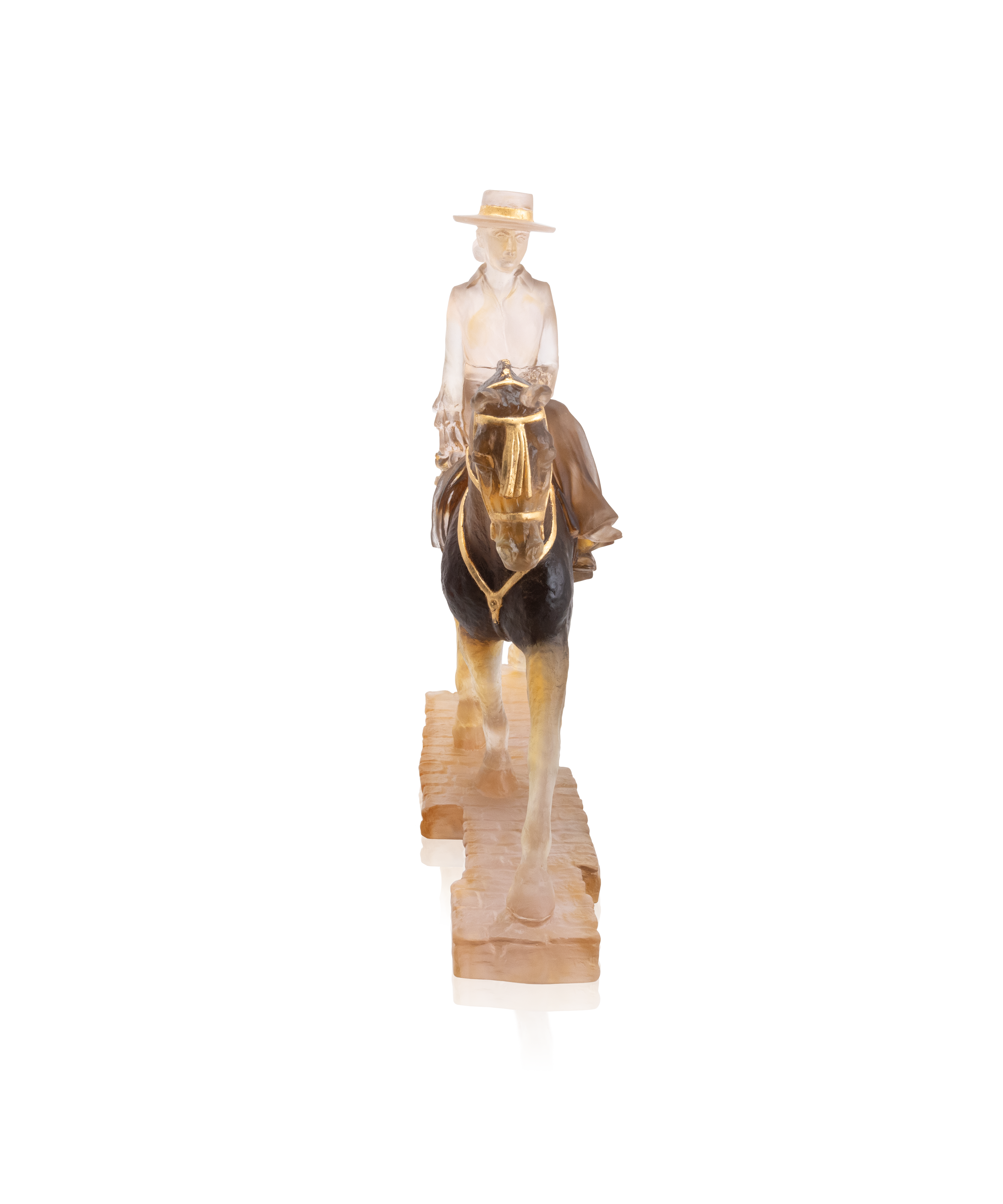 daum-univers-animalier-cavali-re-andalouse-sculpture-cristal image 5