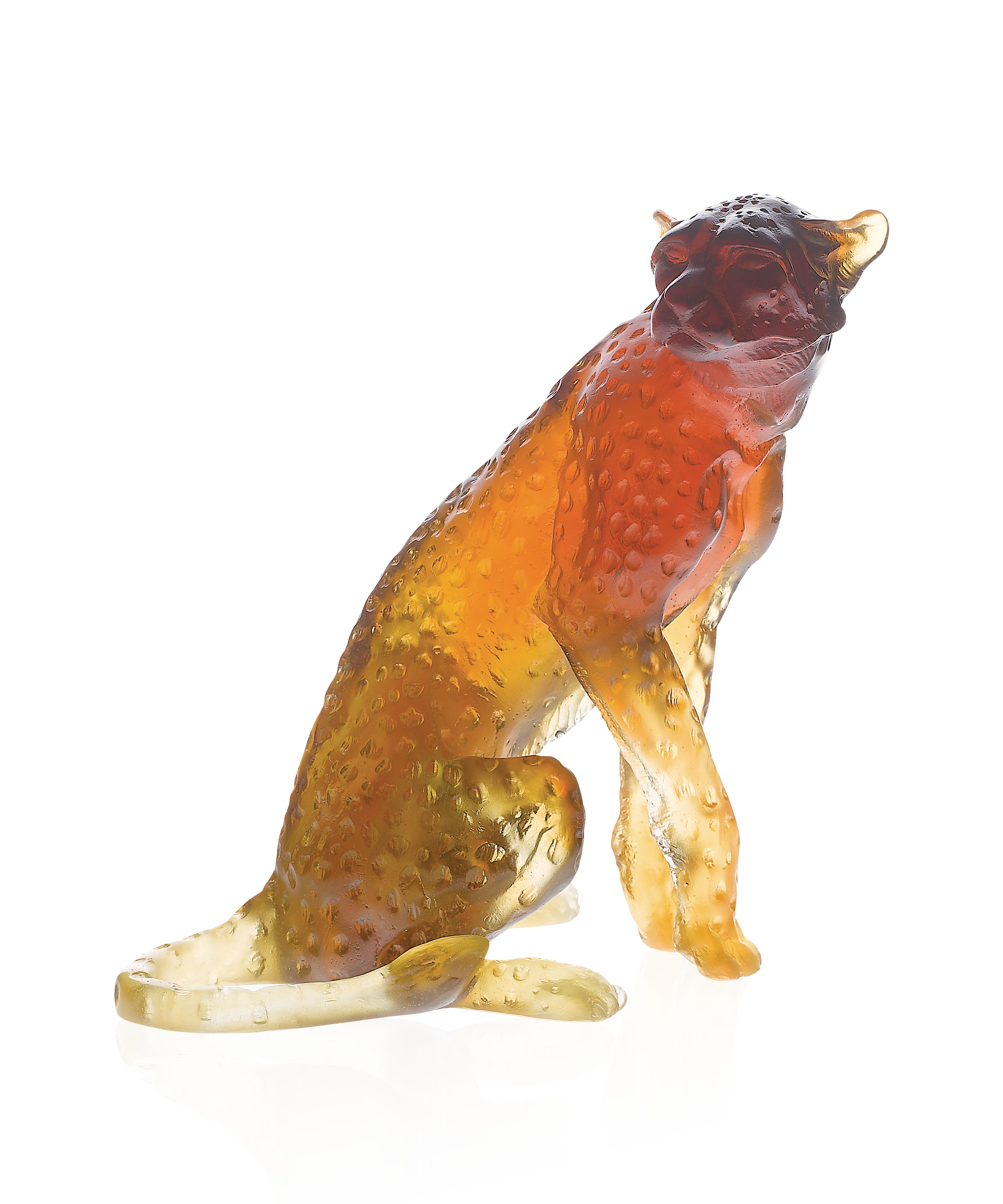 daum-gu-pard-assis-ambre-leroy-sculpture-cristal-1000ex image 1