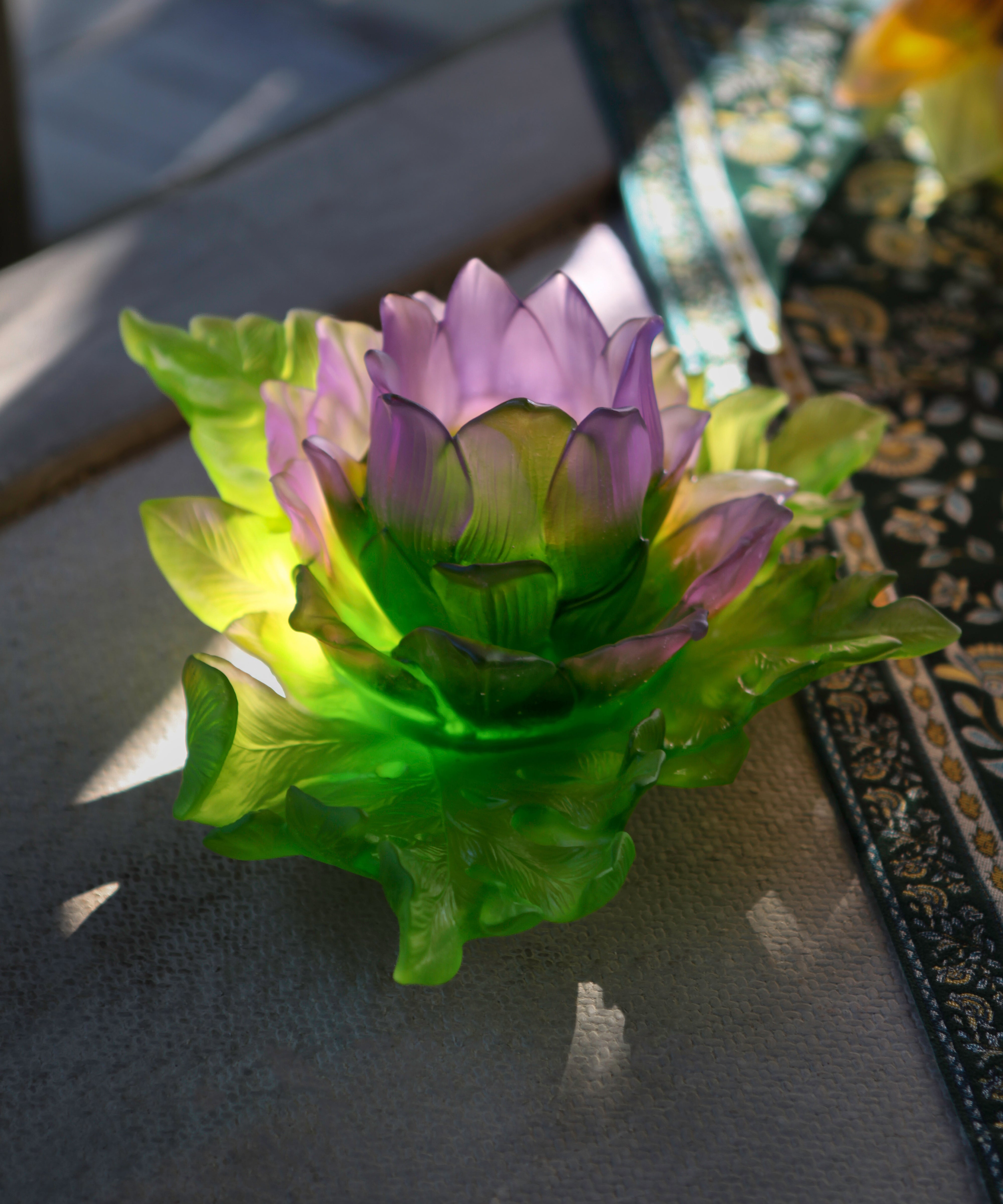 daum-jardin-de-lotus-centre-de-table-duo-dition-175ex image 2