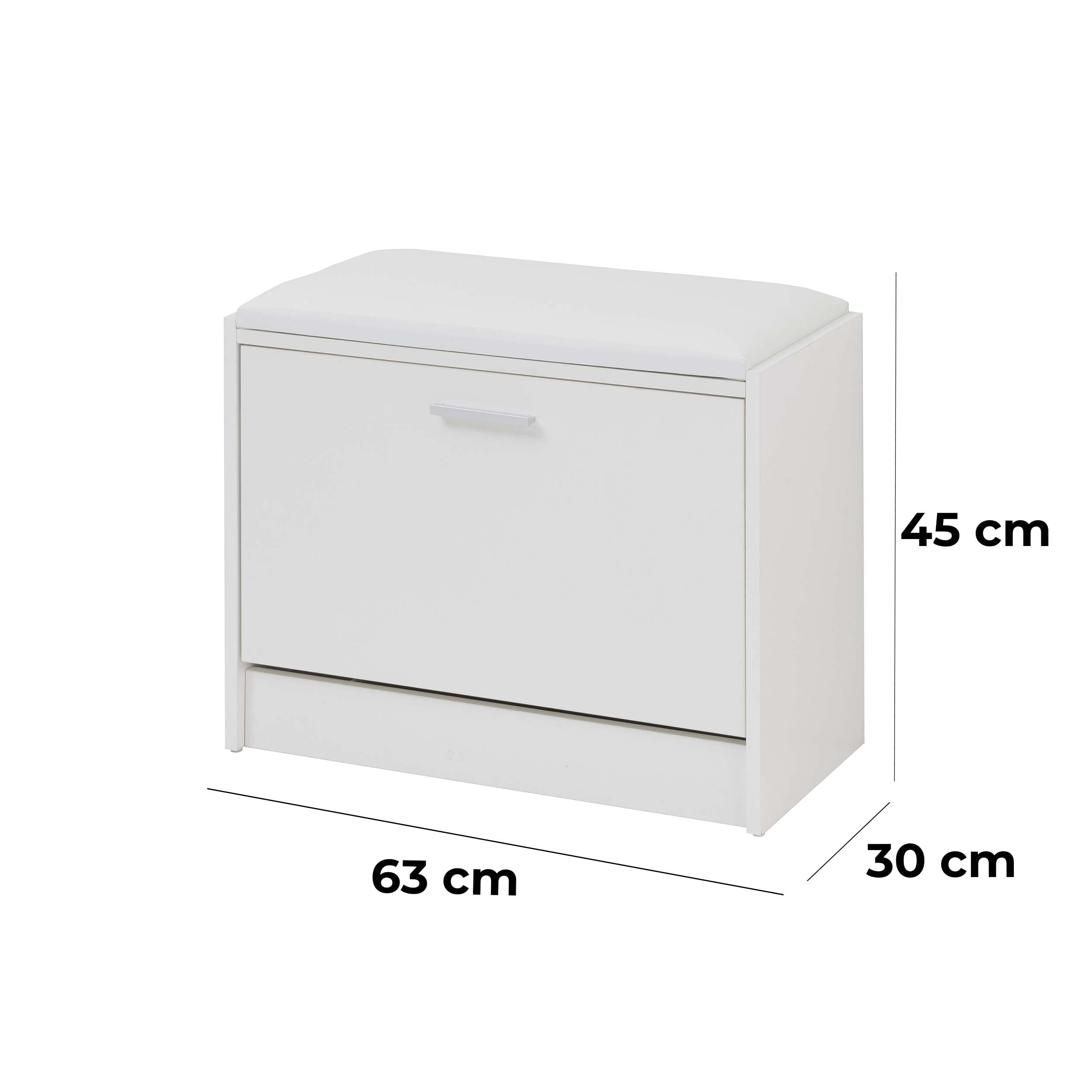 baroni-home-meuble-chaussures-blanc-63x30x45cm-6-paires image 3