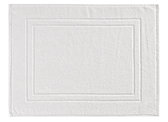 baroni-home-tessile-tapis-de-bain-coton-blanc-45x60-cm image 1