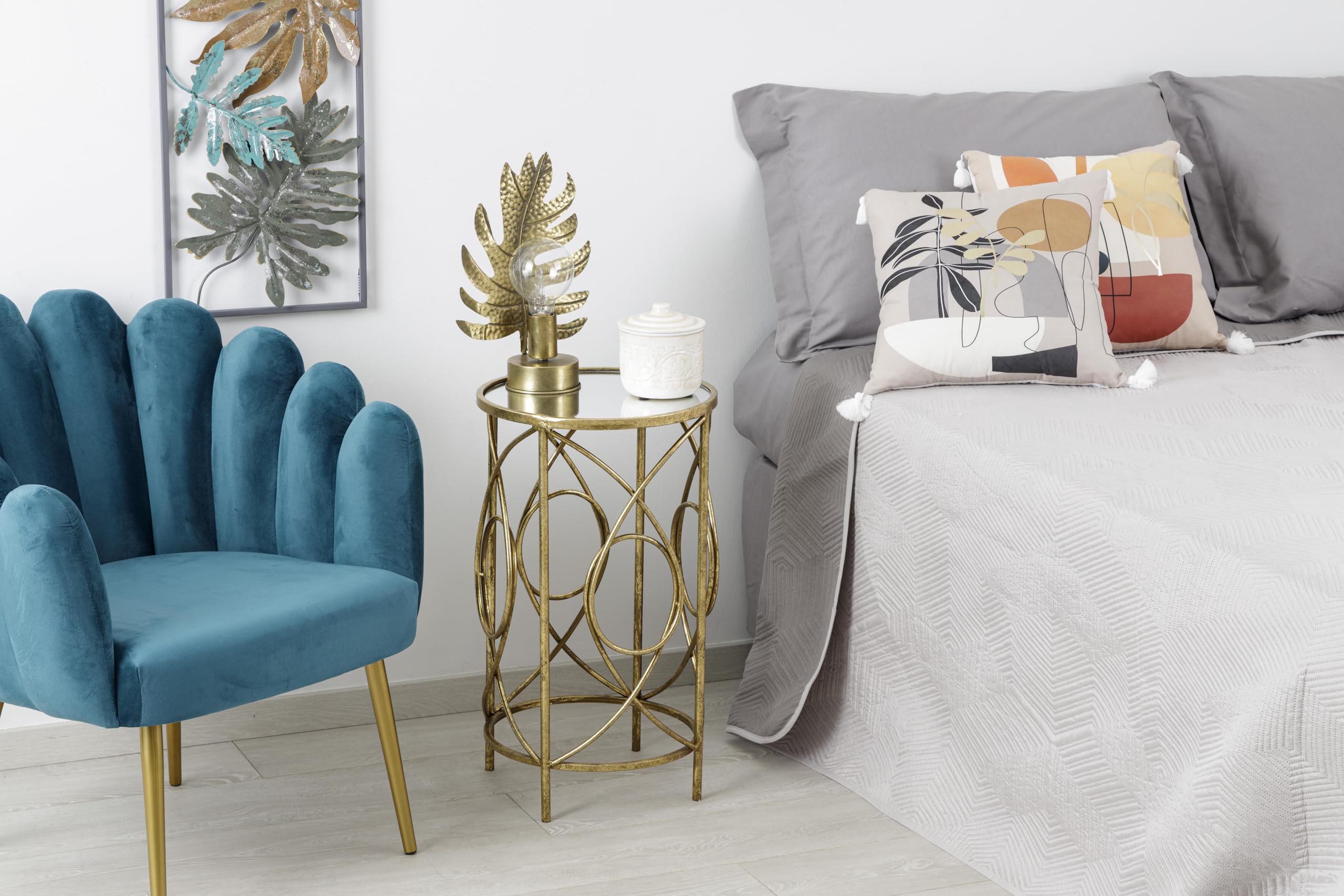 baroni-home-tavoli-table-basse-cylindrique-dor-e-miroir-35x60 image 1