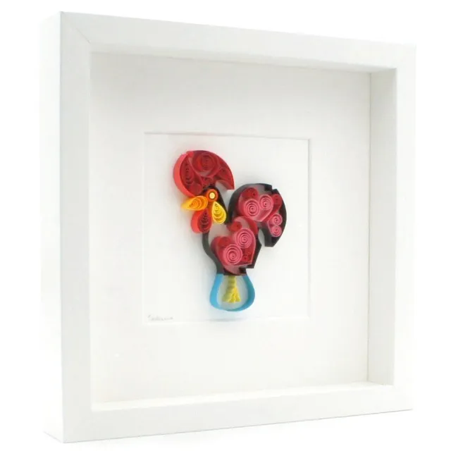 luisa-paix-o-coq-de-barcelos-tableau-paperolles-galo-25-cm image 1