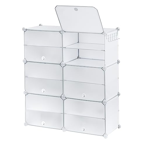 baroni-home-organizzazione-meuble-chaussures-blanc-12-compartiments image 8