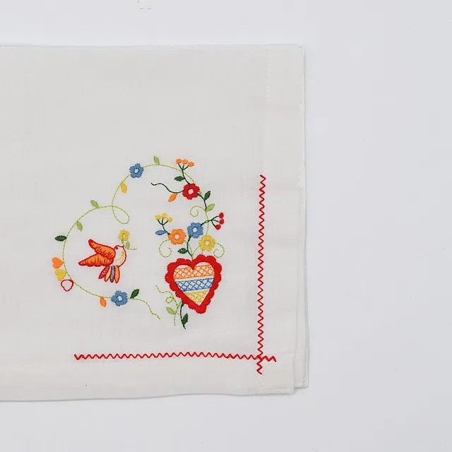 luisa-paix-o-namorados-serviettes-de-table-lin-brod-lot-de-2 image 1