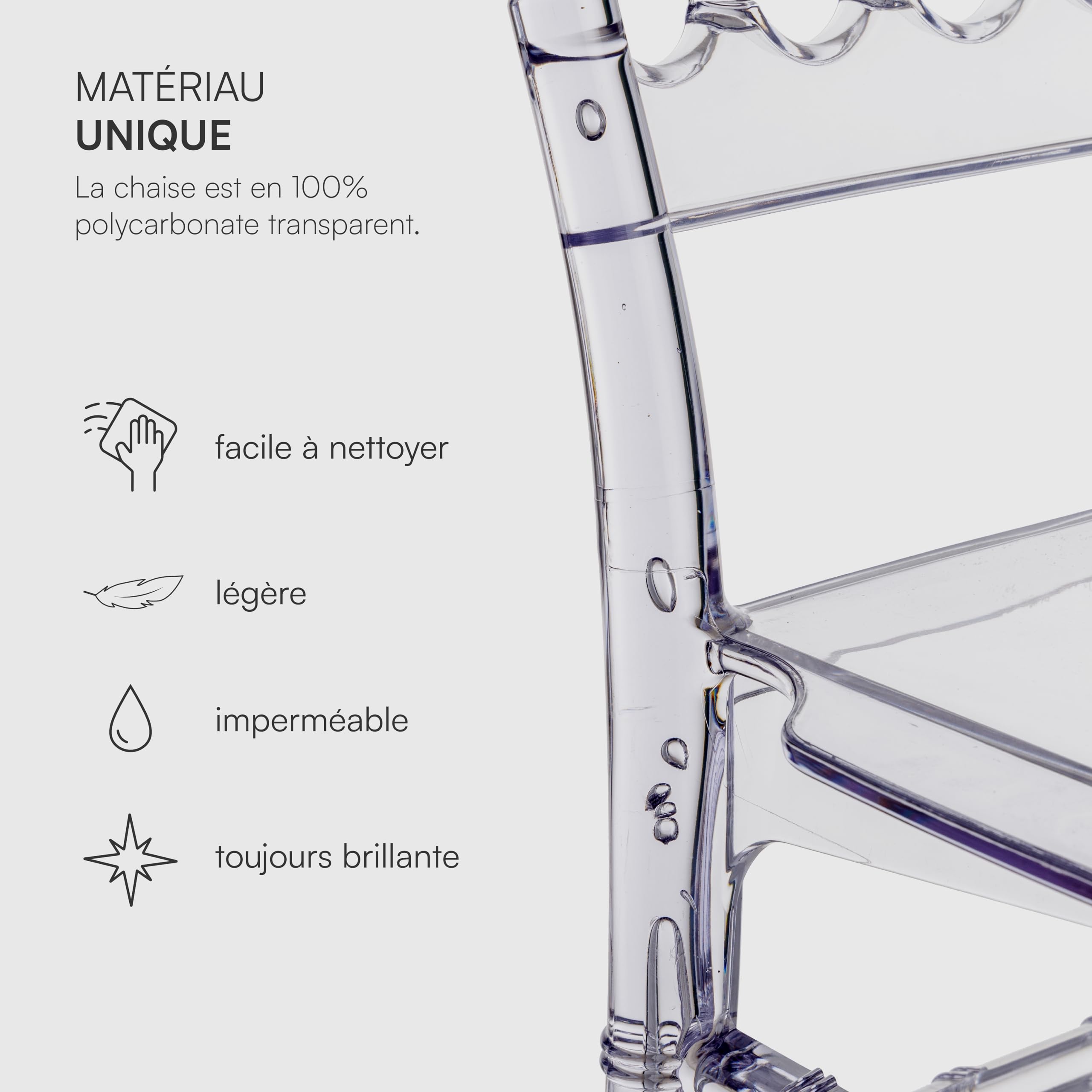 baroni-home-sedie-set-4-chaises-polycarbonate-transparent-bambou image 5