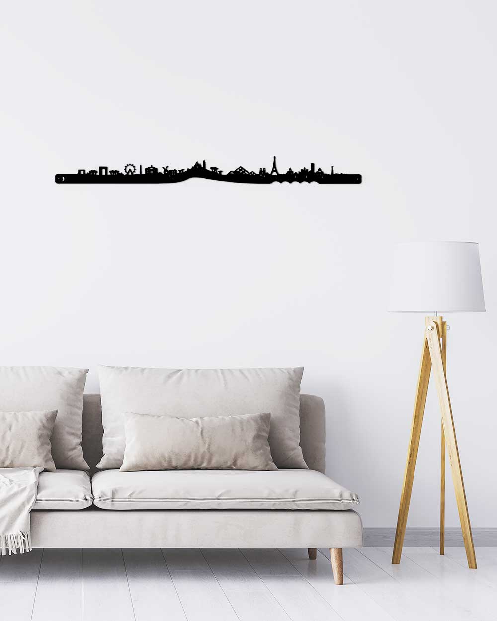 je-suis-art-skyline-paris-silhouette-d-cor-mural-m-tal image 1
