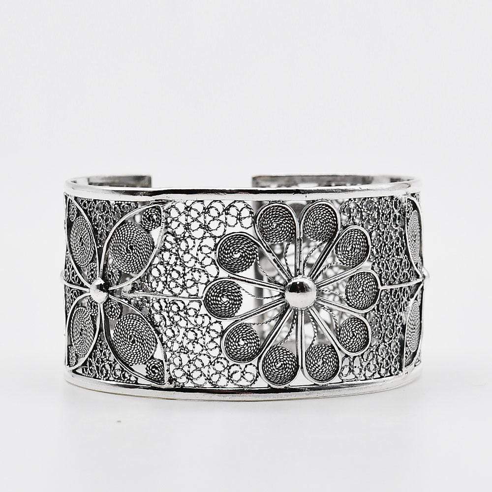luisa-paix-o-bracelet-manchette-argent-925-filigrane-oxyd image 4